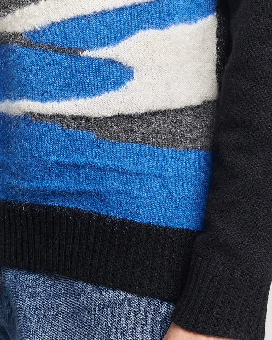 Men | Sweaters & Knitwear | NN07 | Jason Mohair Wool Sweater Black Multi