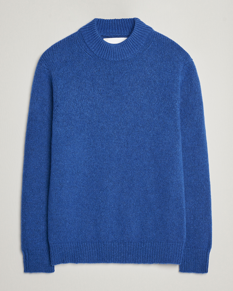 Men | Sweaters & Knitwear | NN07 | Nick Mock Neck Sweater Blue