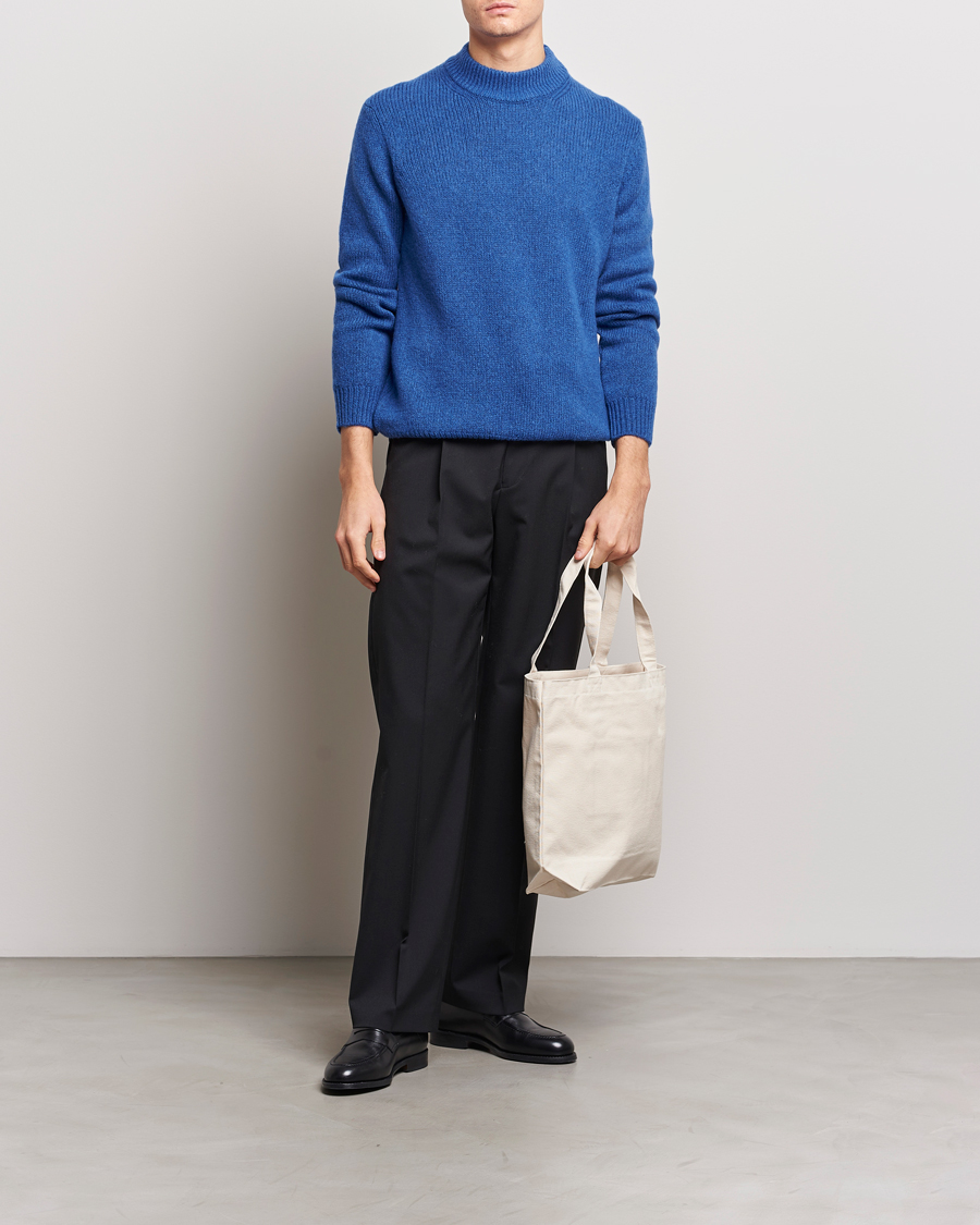 Men | Sweaters & Knitwear | NN07 | Nick Mock Neck Sweater Blue