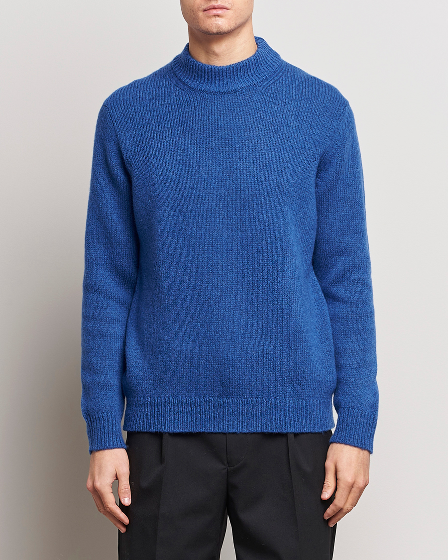 Men | Sweaters & Knitwear | NN07 | Nick Mock Neck Sweater Blue