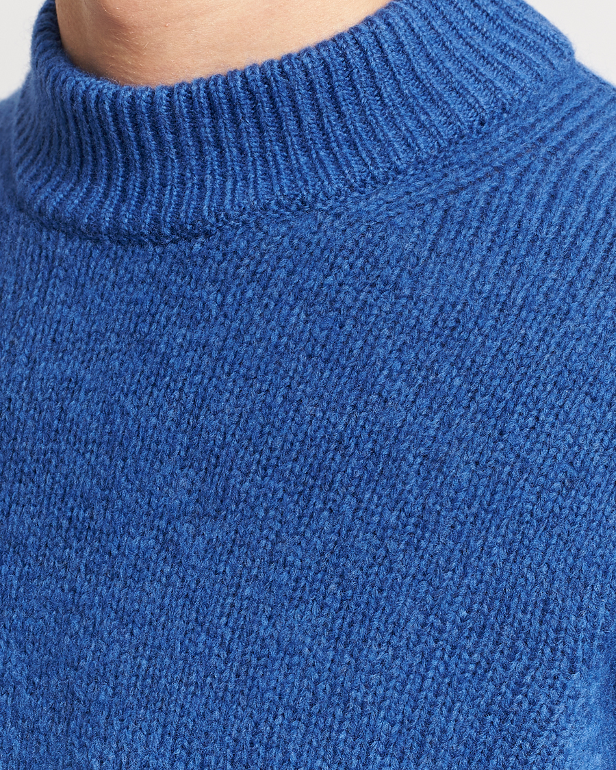 Men | Sweaters & Knitwear | NN07 | Nick Mock Neck Sweater Blue