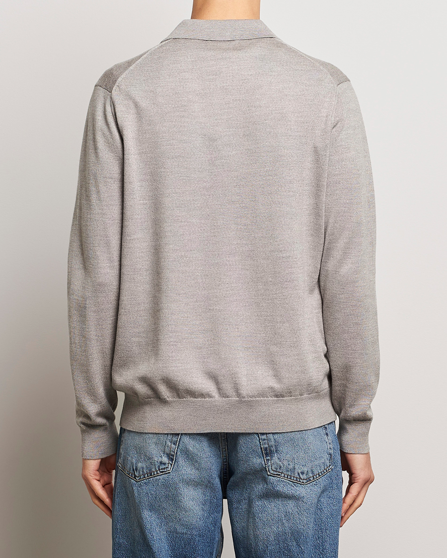 Men | Sweaters & Knitwear | NN07 | Sergio Half-Zip Polo Stone