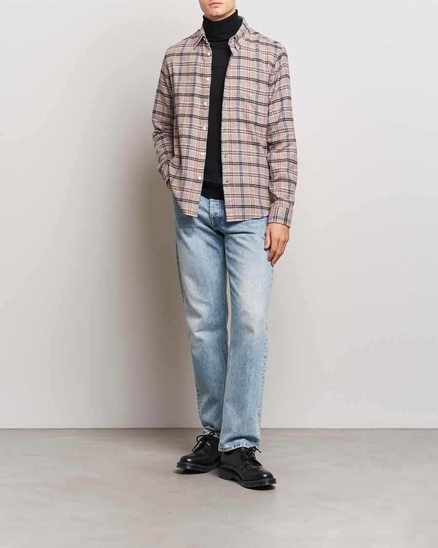 Men | Shirts | NN07 | Arne Checked Cotton Shirt Pastel