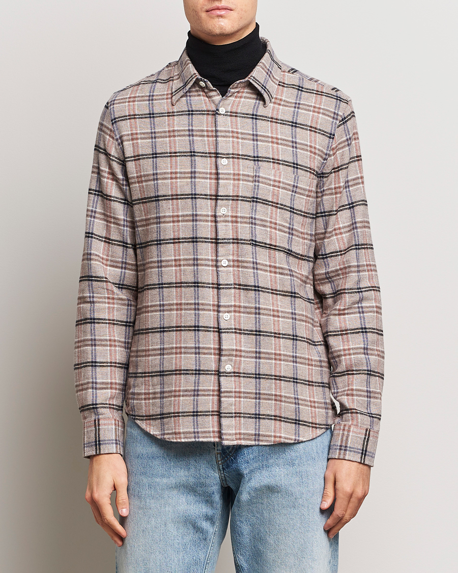 Men |  | NN07 | Arne Checked Cotton Shirt Pastel