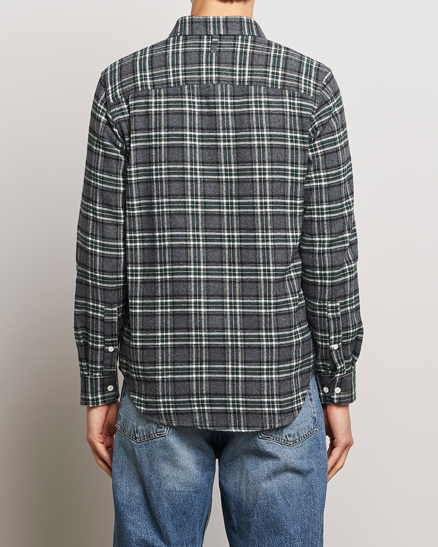 Men | Shirts | NN07 | Arne Checked Cotton Shirt Dark Grey