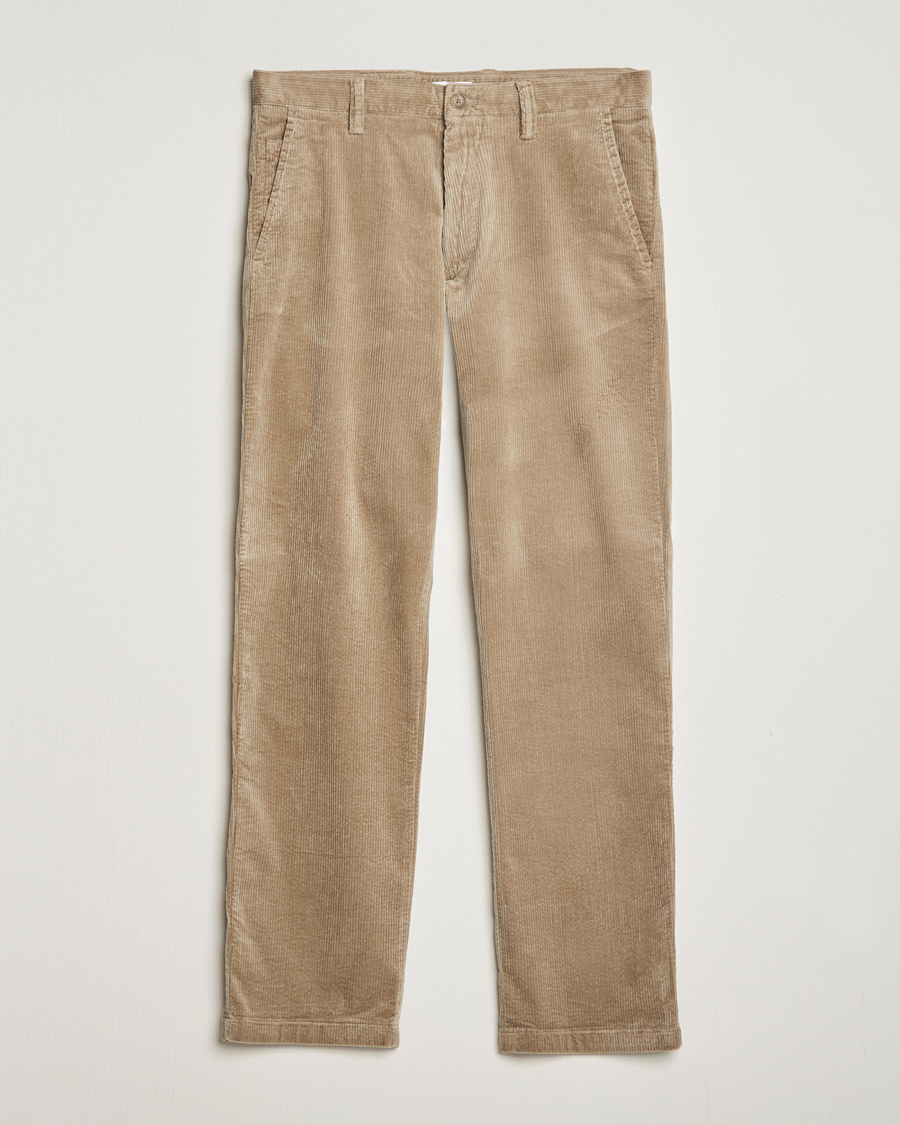 Men | Trousers | NN07 | Alex Straight Fit Corduroy Pants Desert Khaki