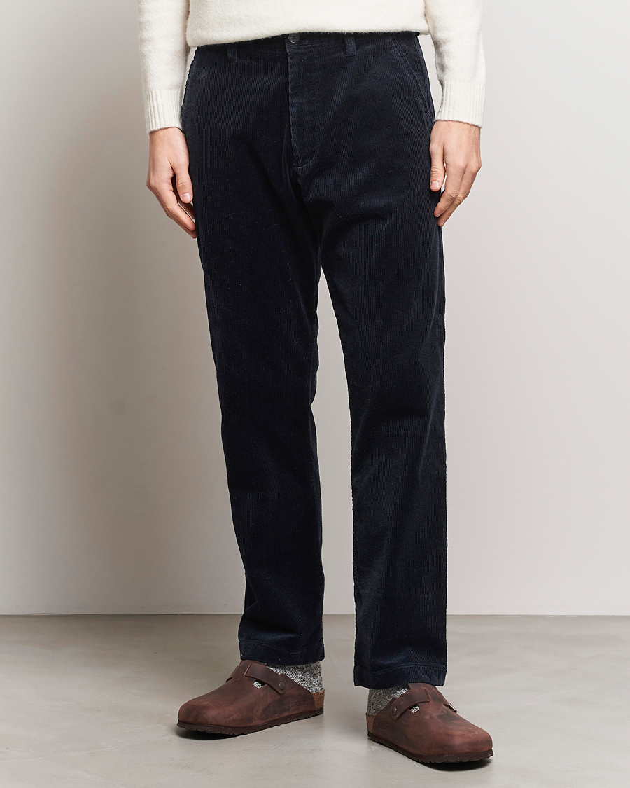 Men | Trousers | NN07 | Alex Regular Fit Corduroy Pants Navy Blue