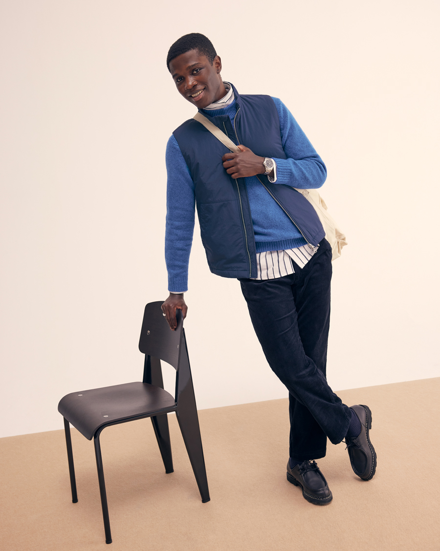 Men | Trousers | NN07 | Alex Regular Fit Corduroy Pants Navy Blue