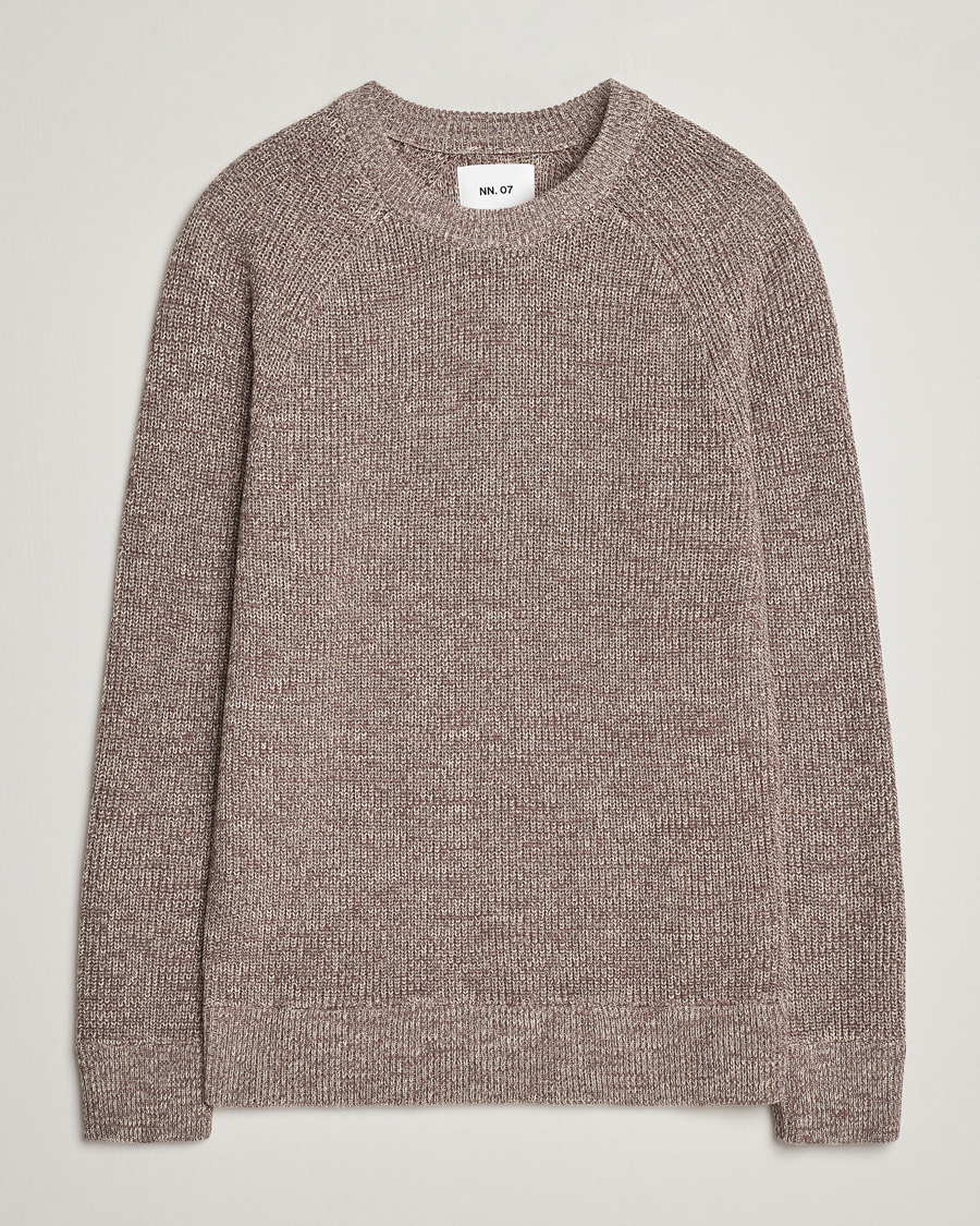 Men | Sweaters & Knitwear | NN07 | Jacobo Cotton Crewneck Sweater Iron Melange