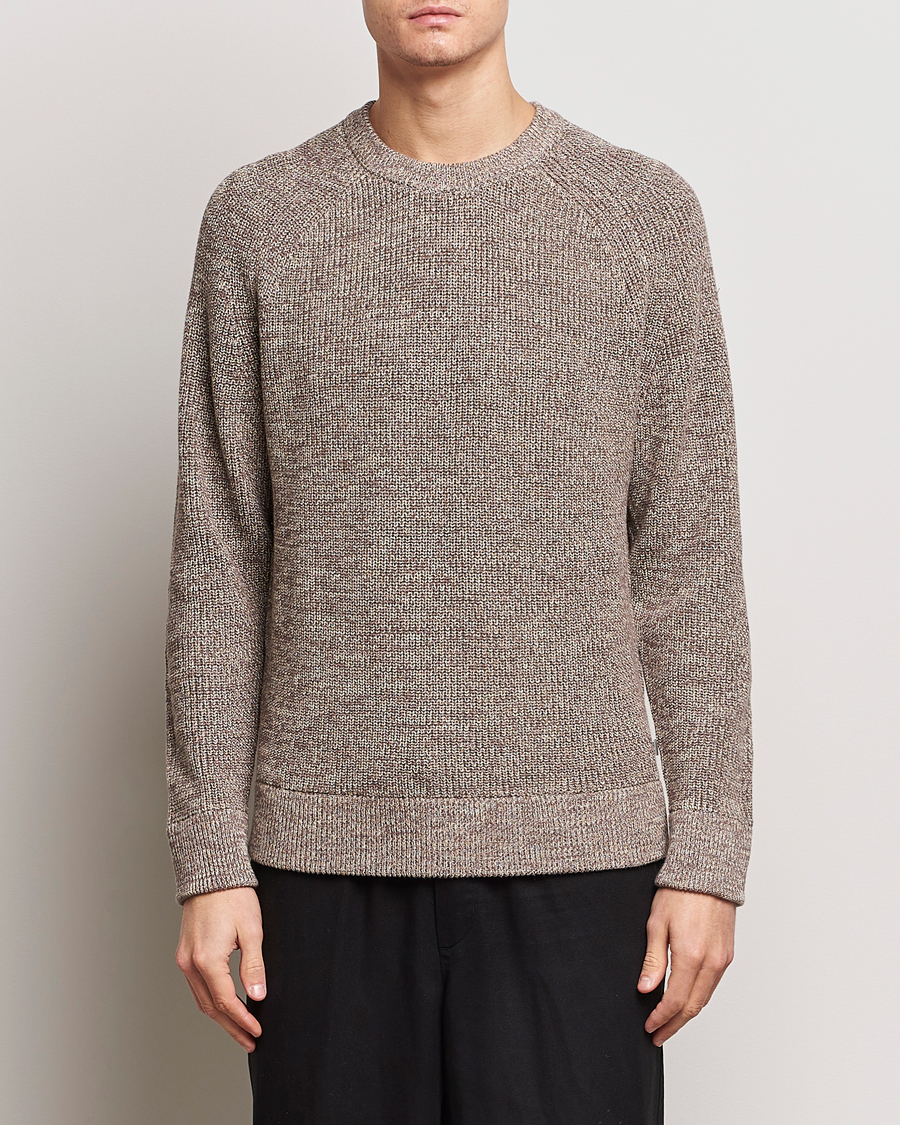 Men | Sweaters & Knitwear | NN07 | Jacobo Cotton Crewneck Sweater Iron Melange