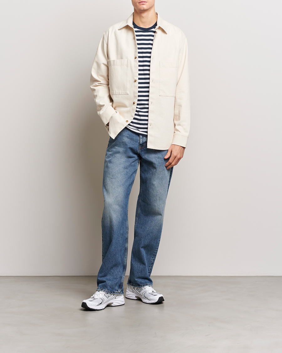 Men | Shirts | NN07 | Freddy Cotton Overshirt Ecru