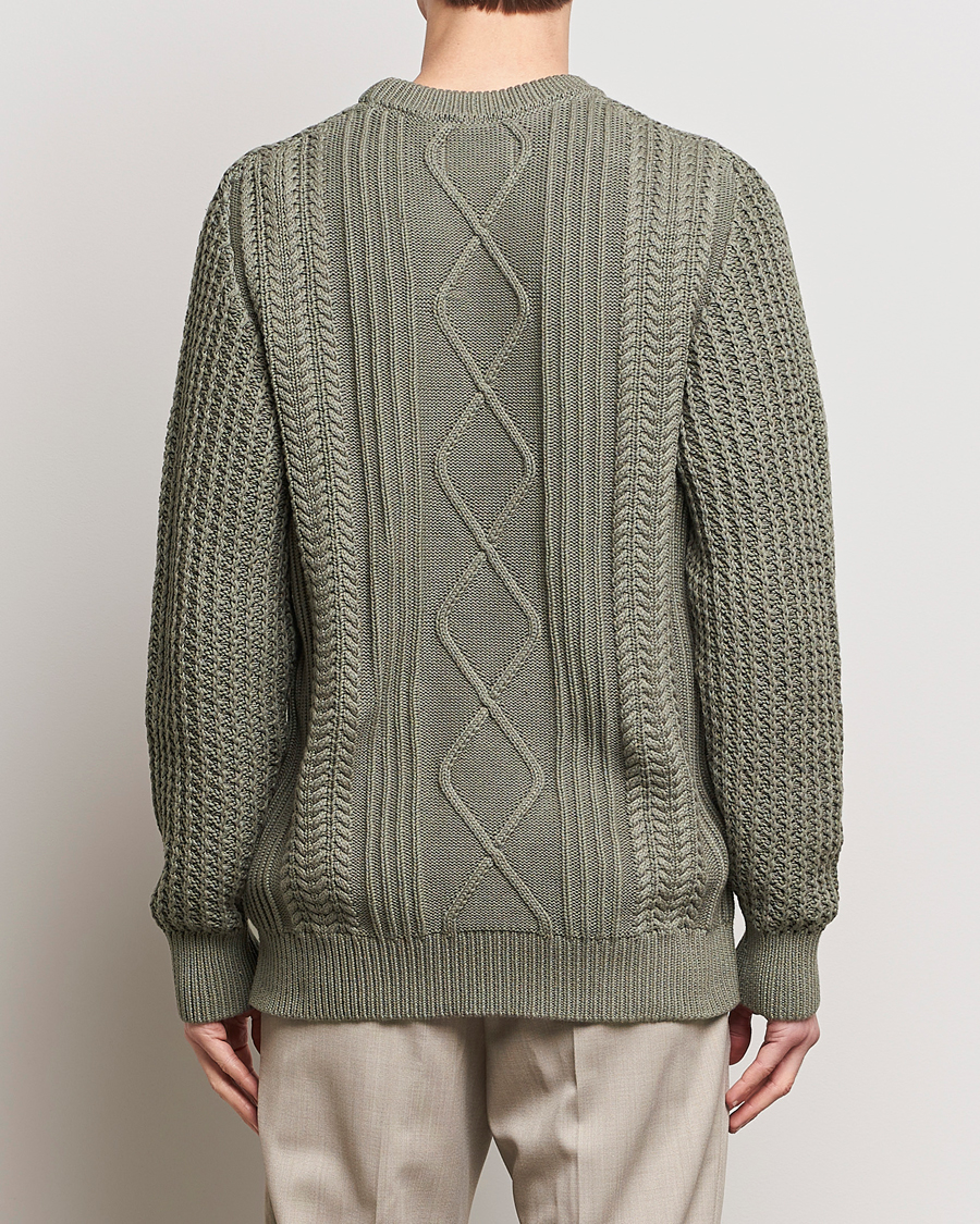 Men | Sweaters & Knitwear | NN07 | Caleb Cable Knit Sweater Khaki Sand