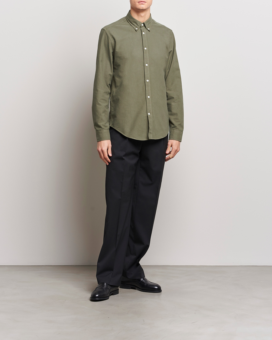 Men | Shirts | NN07 | Arne Button Down Oxford Shirt Dark Green