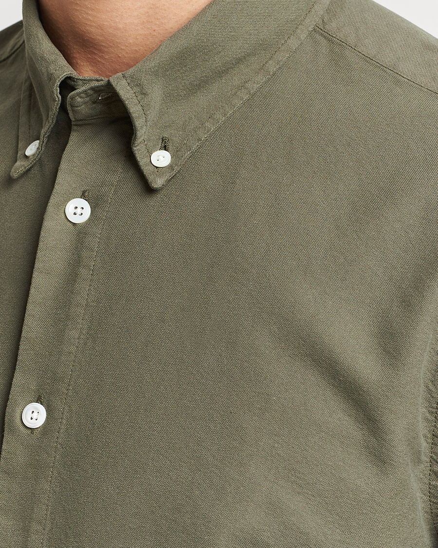 Men | Shirts | NN07 | Arne Button Down Oxford Shirt Dark Green