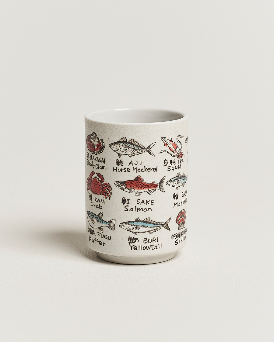 Men | Beams Japan Ceramic Fish Sushi Cup White | Beams Japan | Ceramic Fish Sushi Cup White