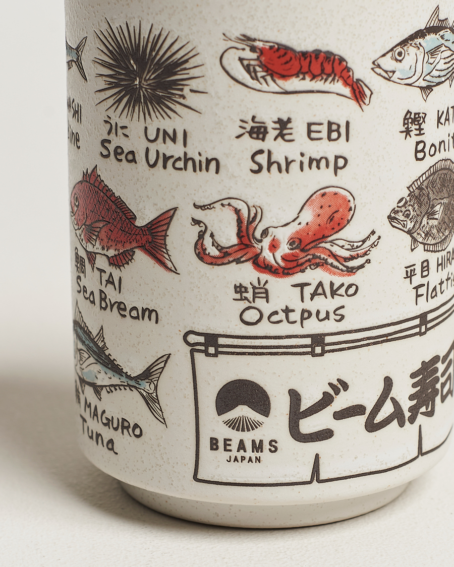 Men | Beams Japan Ceramic Fish Sushi Cup White | Beams Japan | Ceramic Fish Sushi Cup White