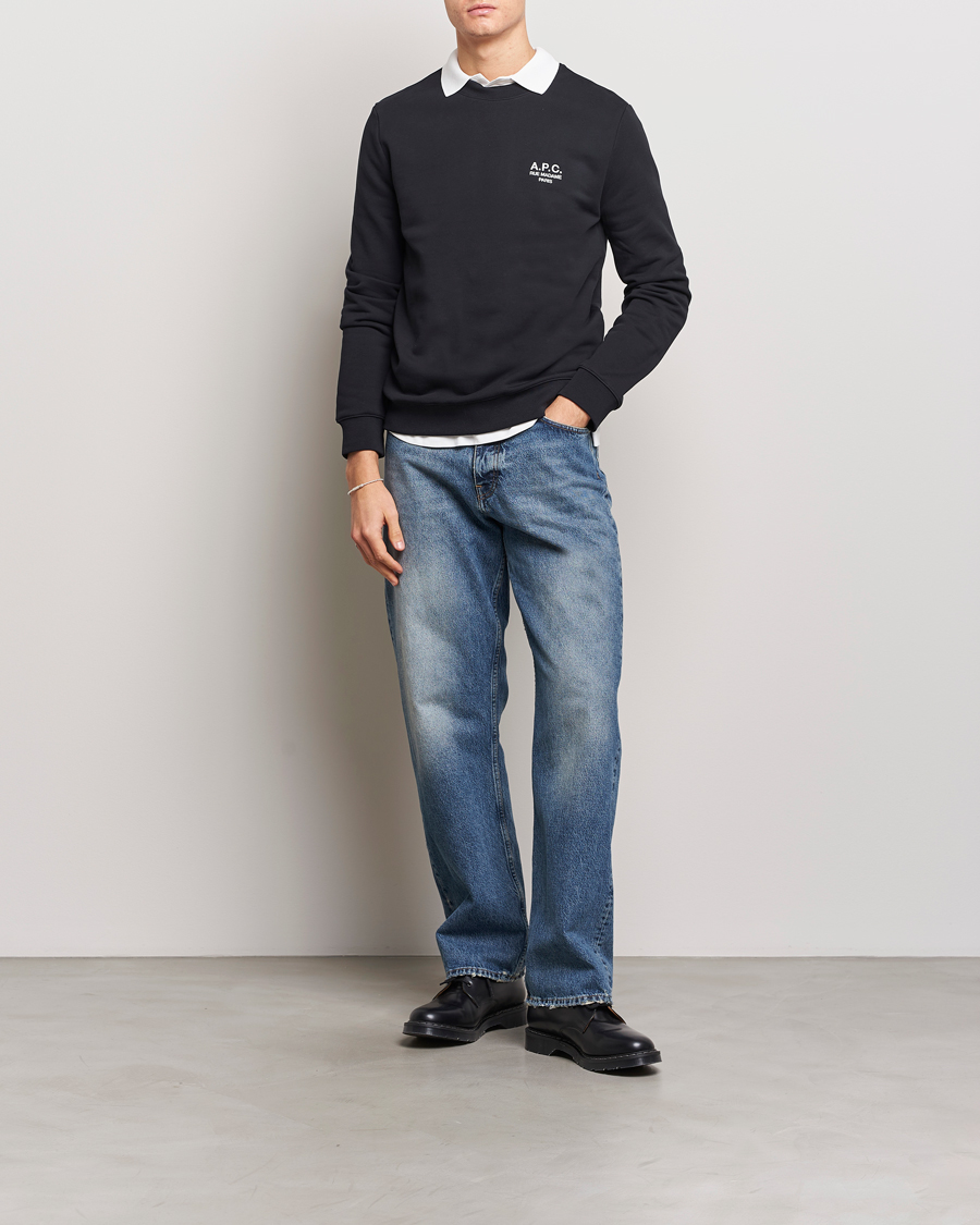 Men | Sweaters & Knitwear | A.P.C. | Rider Sweatshirt Black