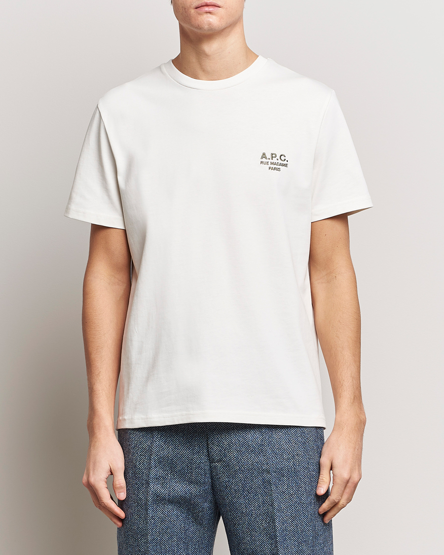 Men | White t-shirts | A.P.C. | Raymond T-Shirt Chalk