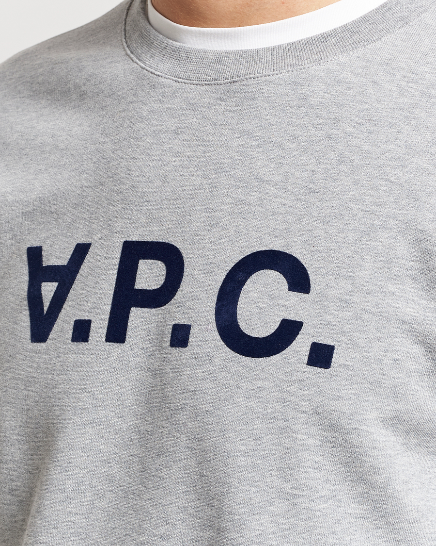 Men | Sweaters & Knitwear | A.P.C. | VPC Sweatshirt Heather Grey