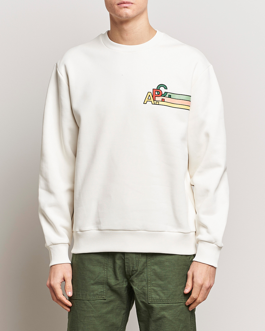 Men | Sweaters & Knitwear | A.P.C. | Spring Sweatshirt Chalk