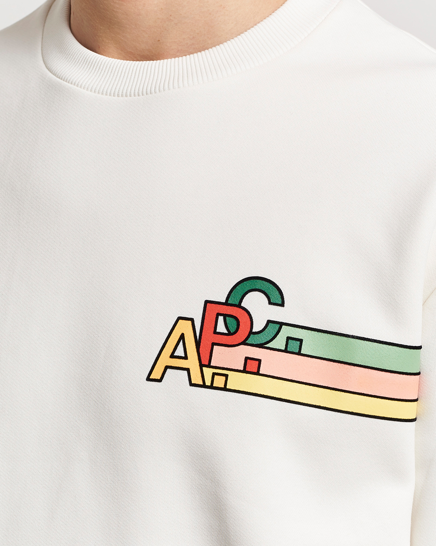 Men | Sweaters & Knitwear | A.P.C. | Spring Sweatshirt Chalk