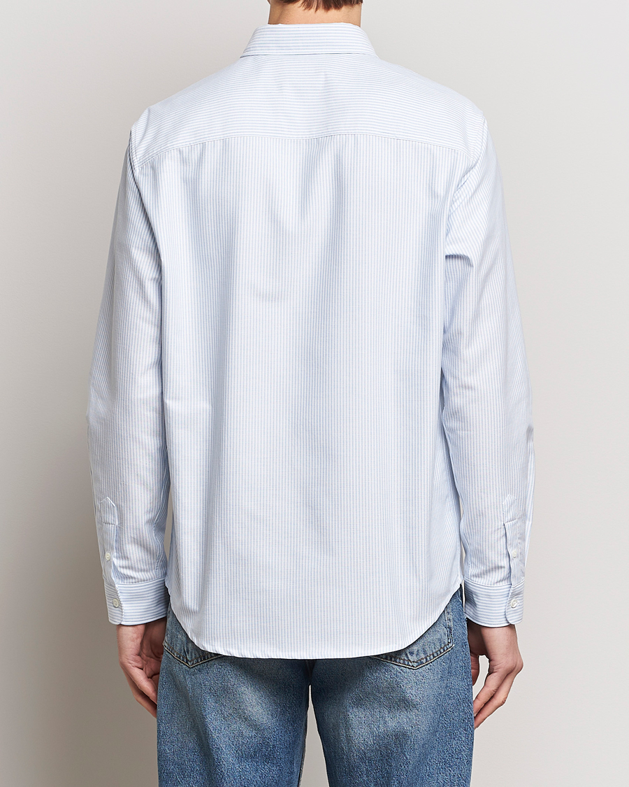 Men | Shirts | A.P.C. | Greg Striped Oxford Shirt Blue/White