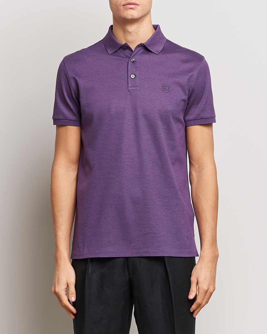 Men |  | Ralph Lauren Purple Label | Mercerized Cotton Polo Purple Melange