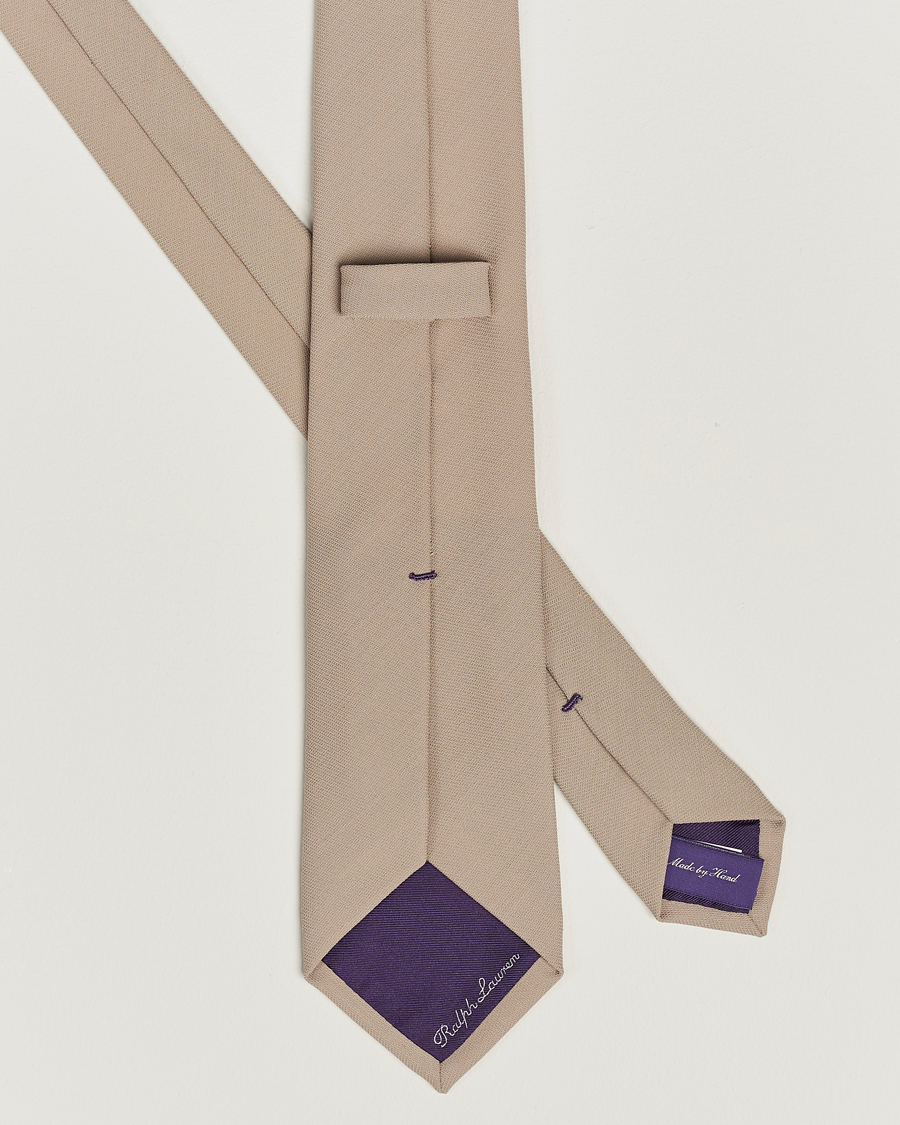 Men |  | Ralph Lauren Purple Label | Wool Tie Beige