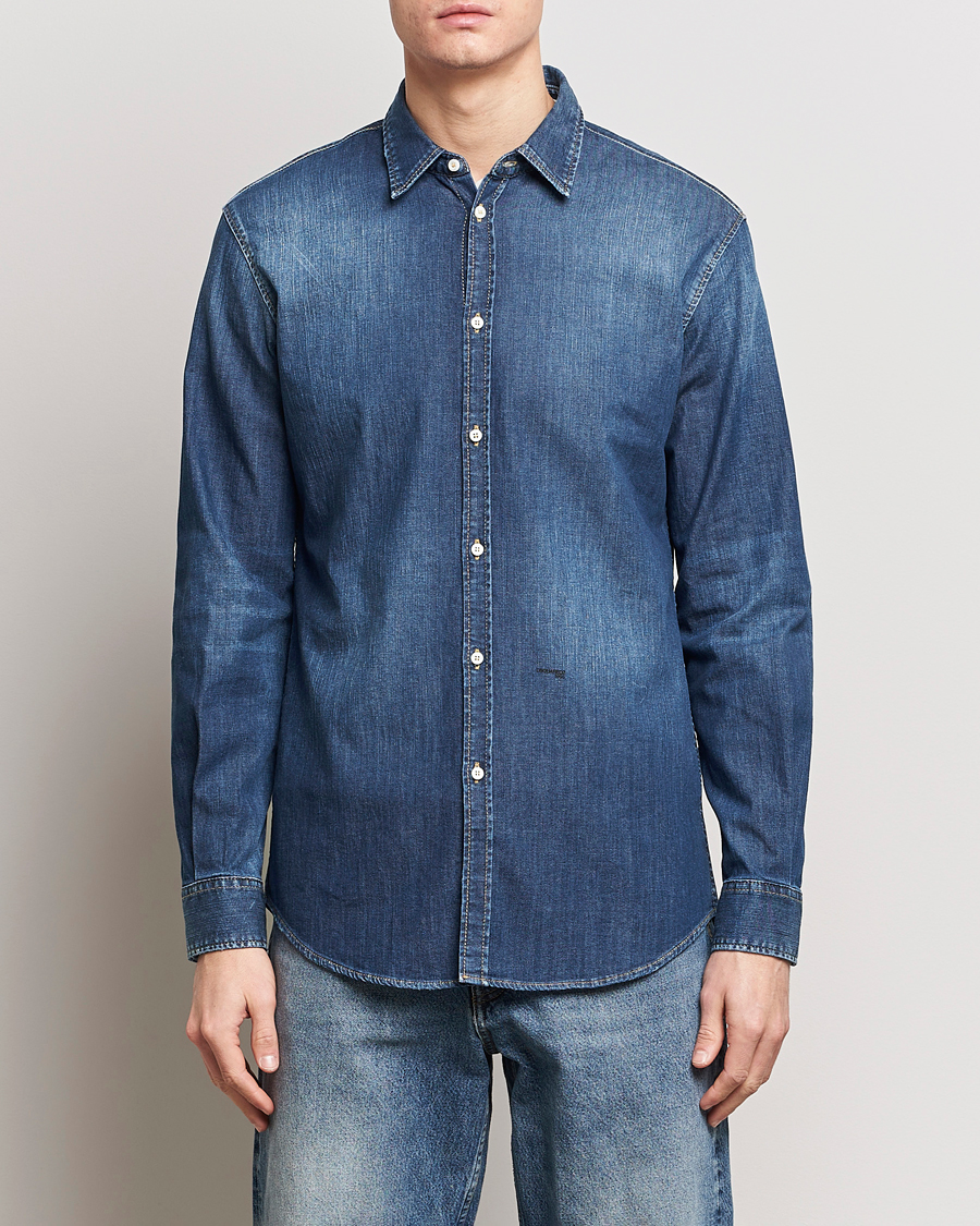 Herr | Jeansskjortor | Dsquared2 | Relax Dan Denim Shirt Blue
