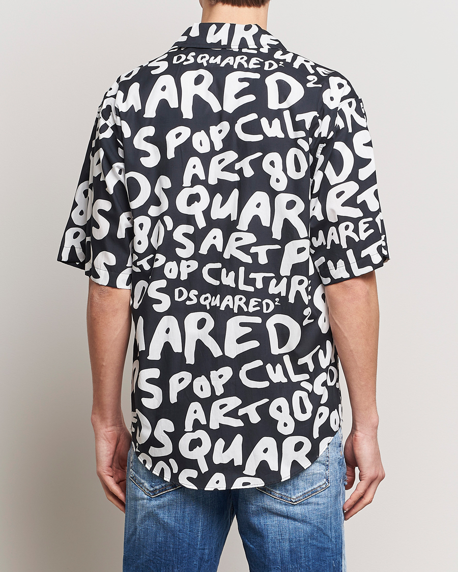 Men | Shirts | Dsquared2 | Pop 80's Bowling Shirt Black