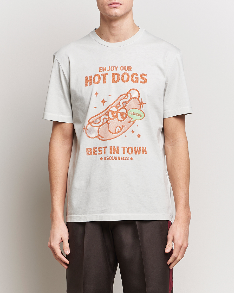 Men | T-Shirts | Dsquared2 | Regular Fit Logo Crew Neck T-Shirt Mint