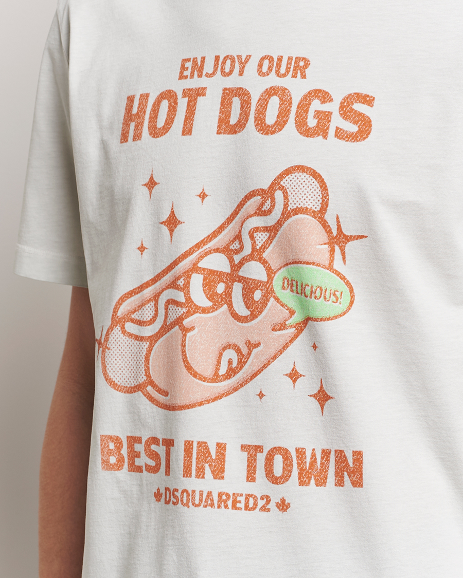 Men | T-Shirts | Dsquared2 | Regular Fit Logo Crew Neck T-Shirt Mint