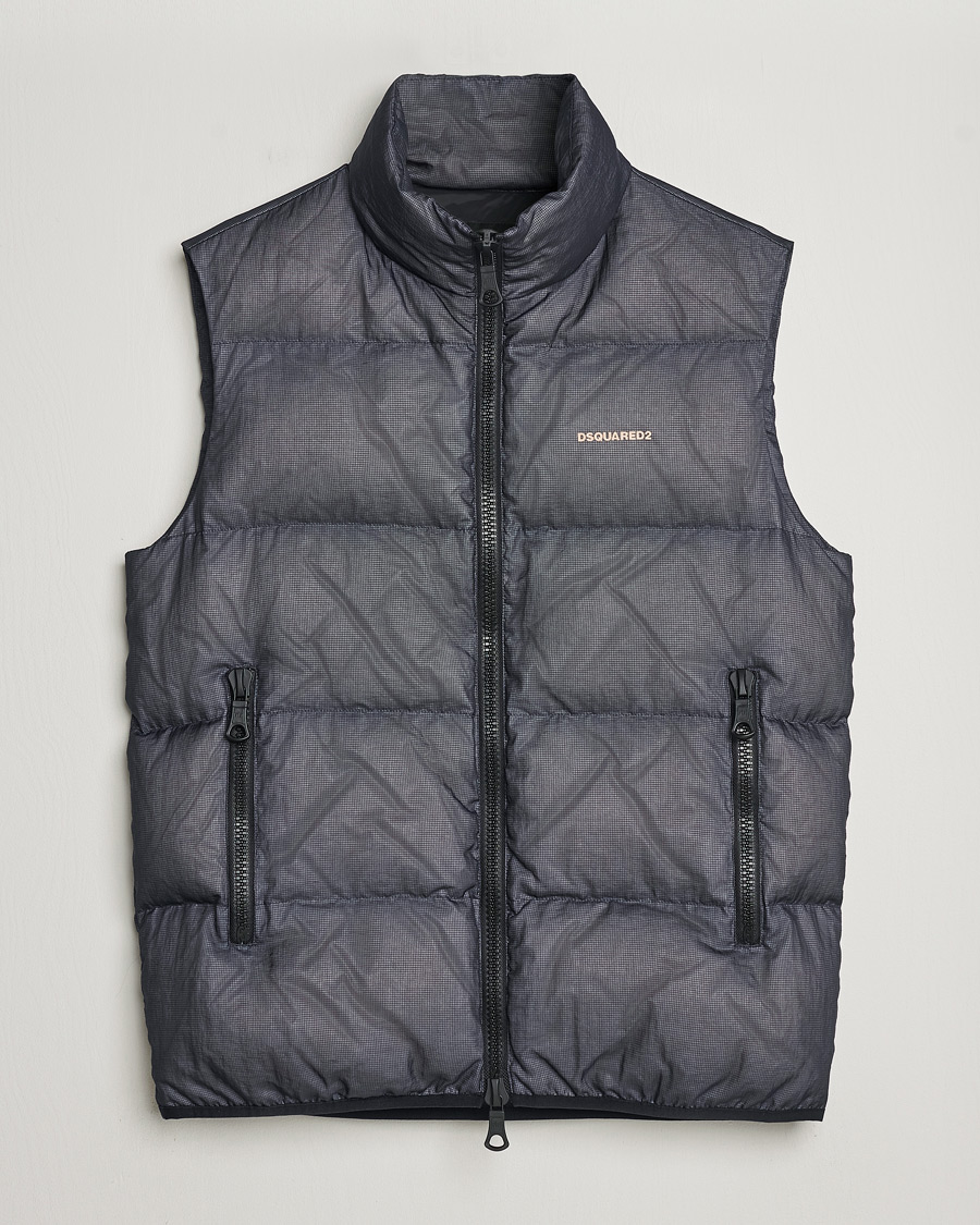 Men | Coats & Jackets | Dsquared2 | 3D Ripstop Puffer Vest Navy
