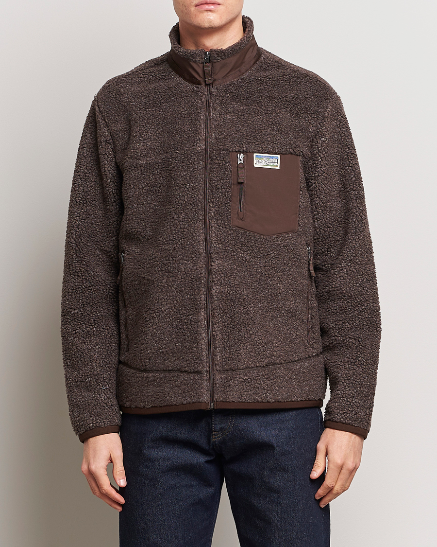 Men | Spring Jackets | Polo Ralph Lauren | Hi-Pile Fleece Full-Zip Jacket Dark Beech