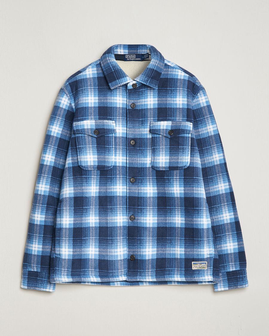 Men | Coats & Jackets | Polo Ralph Lauren | Magic Fleece Outdoor Shirt Jacket Ombre Blue