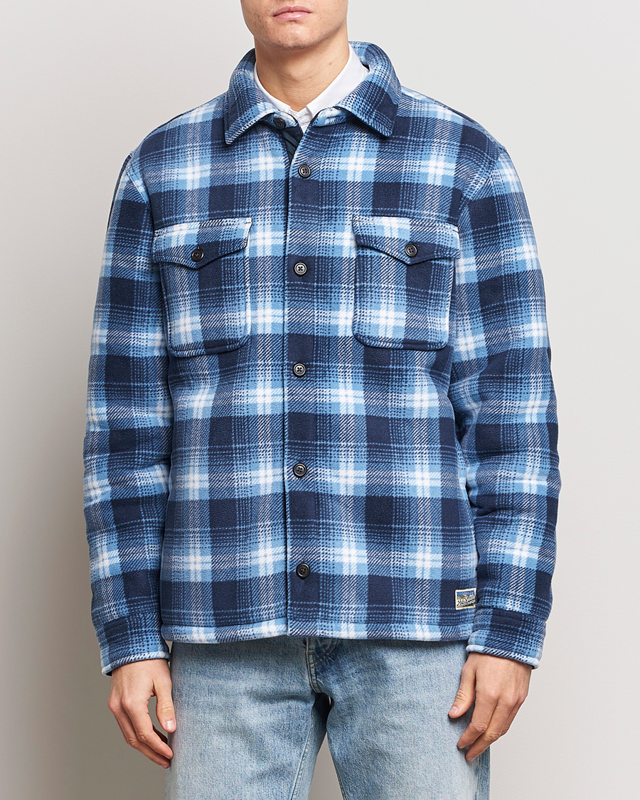 Men | Departments | Polo Ralph Lauren | Magic Fleece Outdoor Shirt Jacket Ombre Blue