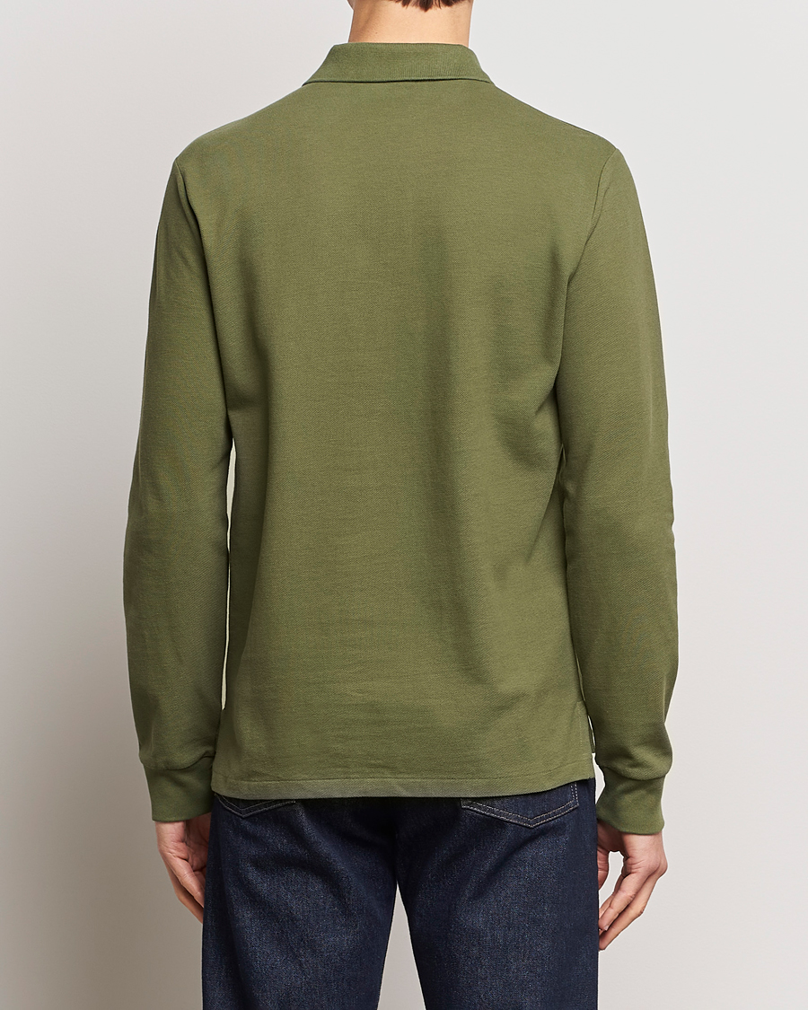 Men | Sweaters & Knitwear | Polo Ralph Lauren | Custom Slim Fit Long Sleeve Polo Dark Sage