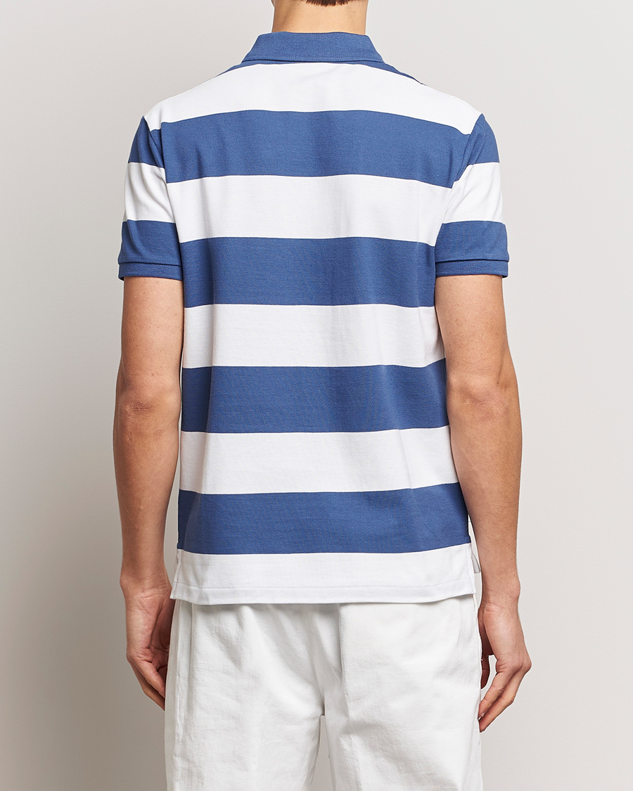 Polo Ralph Lauren Barstriped Polo Blue/White at CareOfCarl.com