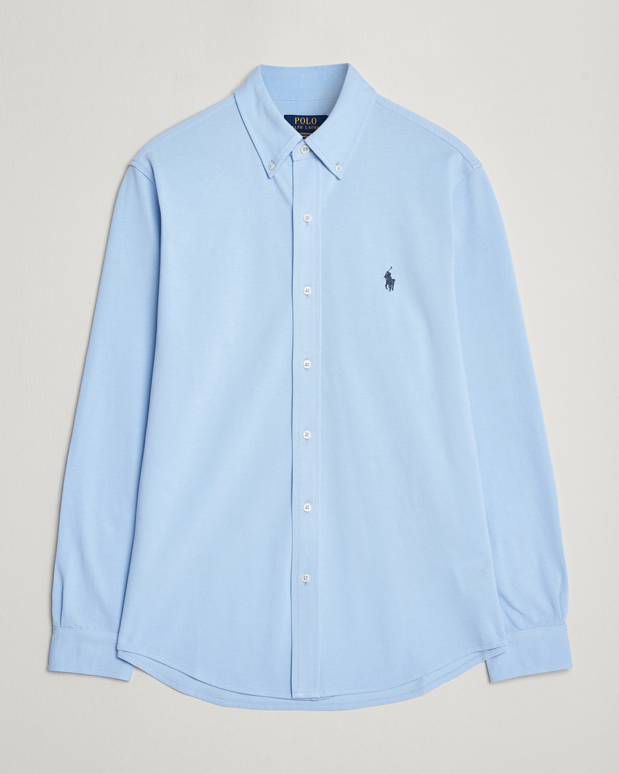 Men | Polo Shirts | Polo Ralph Lauren | Slim Fit Featherweight Shirt Bluebell