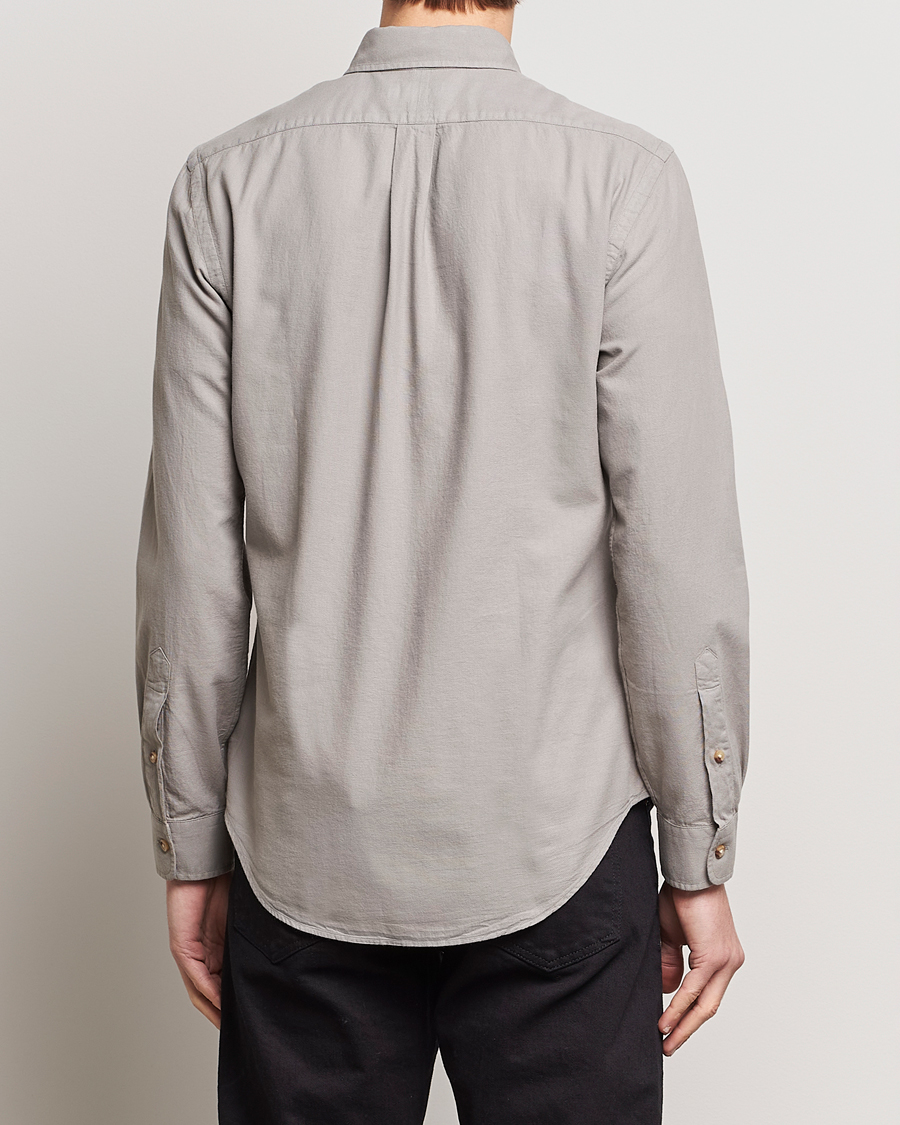 Men | Shirts | Polo Ralph Lauren | Slim Fit Cotton Textured Shirt Grey Fog