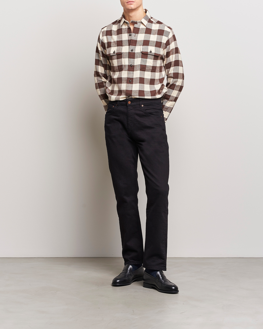 Men | Shirts | Polo Ralph Lauren | Ranch Checked Pocket Overshirt Cream/Brown