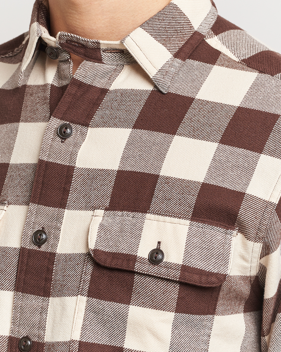 Men | Shirts | Polo Ralph Lauren | Ranch Checked Pocket Overshirt Cream/Brown