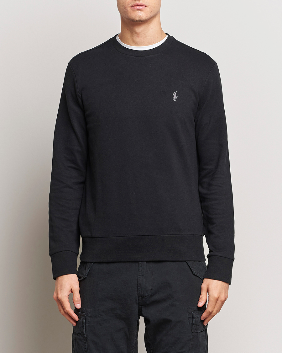 Men |  | Polo Ralph Lauren | Double Knitted Jersey Sweatshirt Black