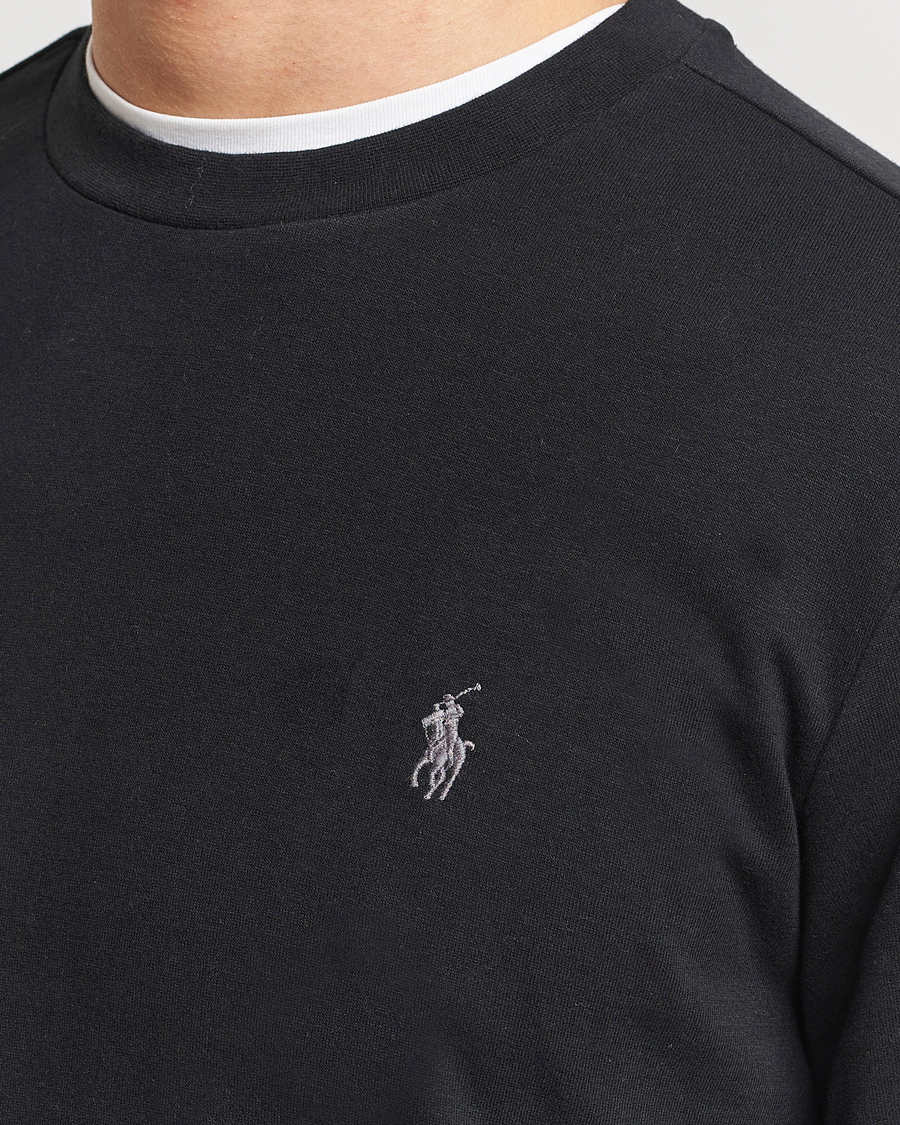 Men | Sweaters & Knitwear | Polo Ralph Lauren | Double Knitted Jersey Sweatshirt Black