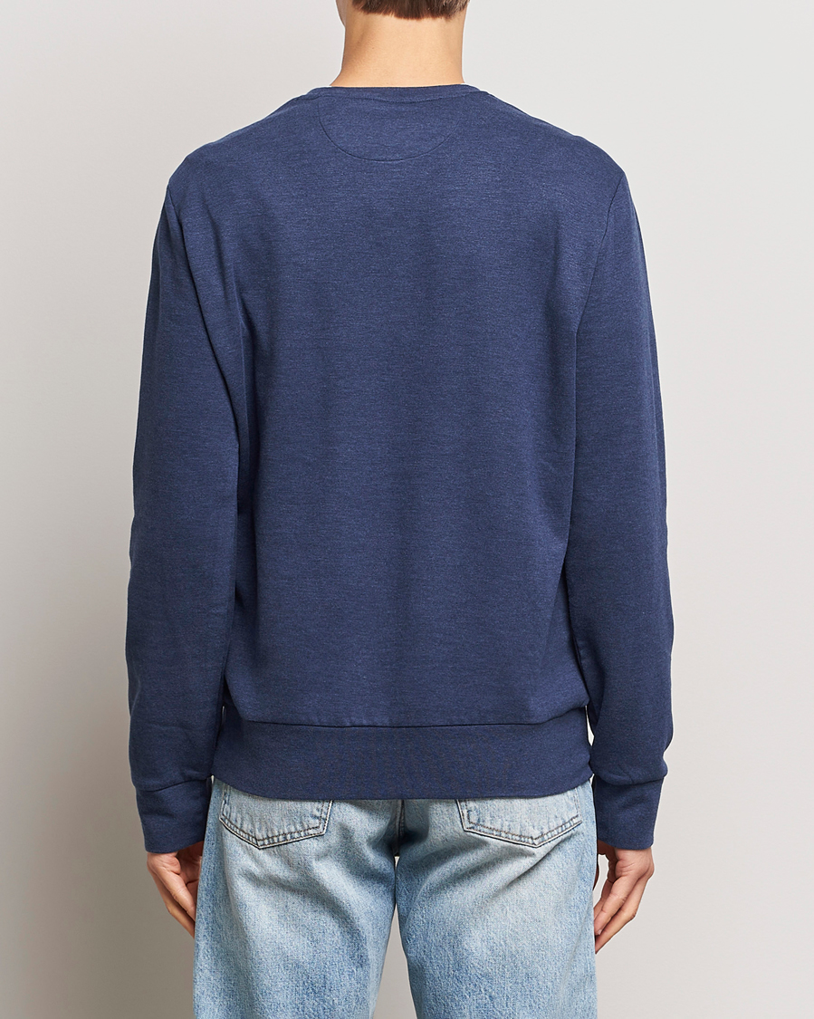 Men | Sweaters & Knitwear | Polo Ralph Lauren | Double Knitted Jersey Sweatshirt Navy Heather