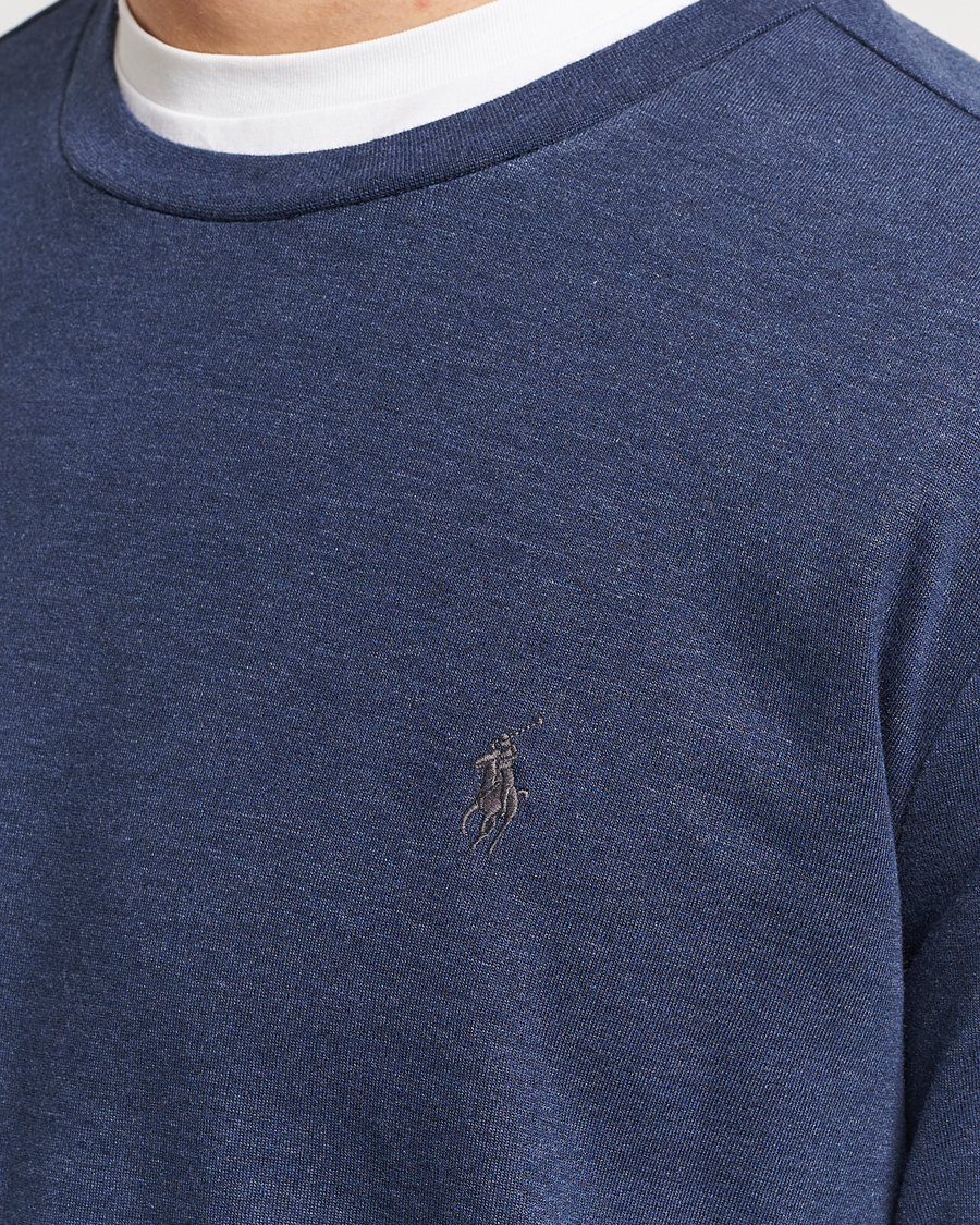 Men | Sweaters & Knitwear | Polo Ralph Lauren | Double Knitted Jersey Sweatshirt Navy Heather