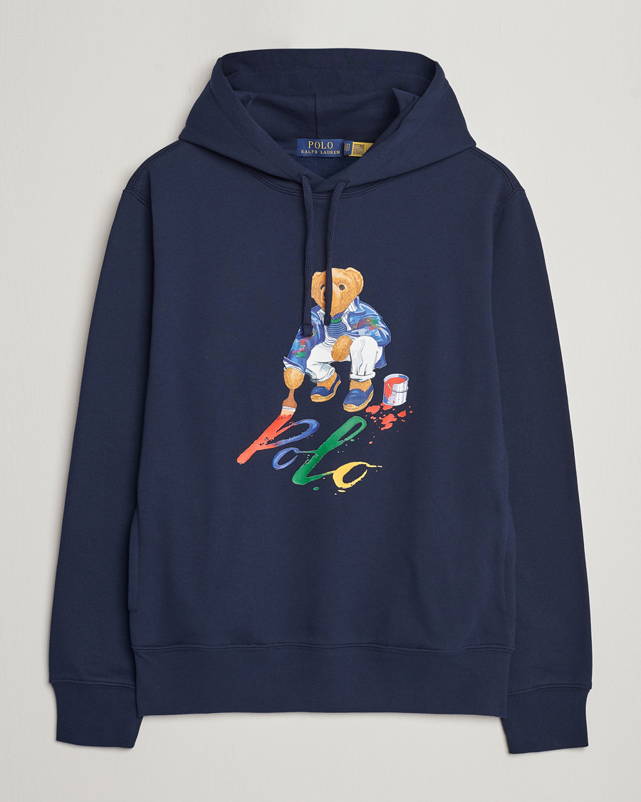 Men | Hooded Sweatshirts | Polo Ralph Lauren | Printed Bear Hoodie Cruise Navy