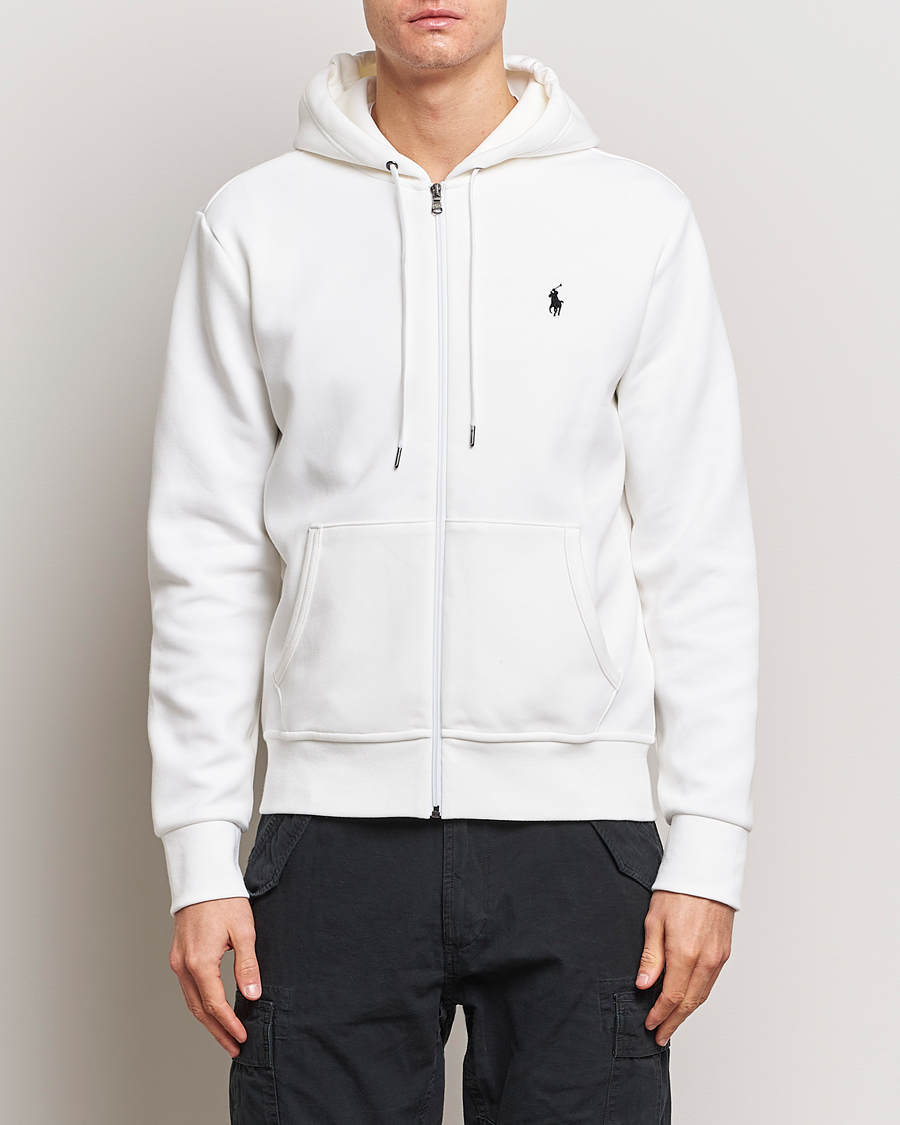 Men | Sale: 30% Off | Polo Ralph Lauren | Double Knitted Full-Zip Hoodie White