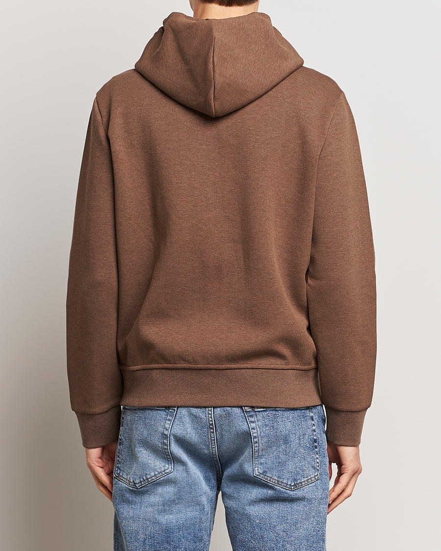 Men | Sweaters & Knitwear | Polo Ralph Lauren | Double Knitted Full-Zip Hoodie Cedar Heather