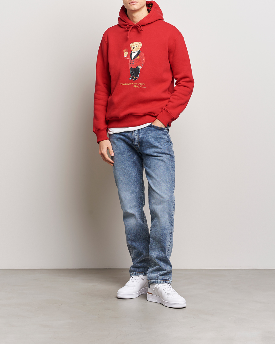Men | Sweaters & Knitwear | Polo Ralph Lauren | Lunar New Year Bear Hoodie Red